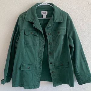 MainStreet Blues Denim Green Jacket